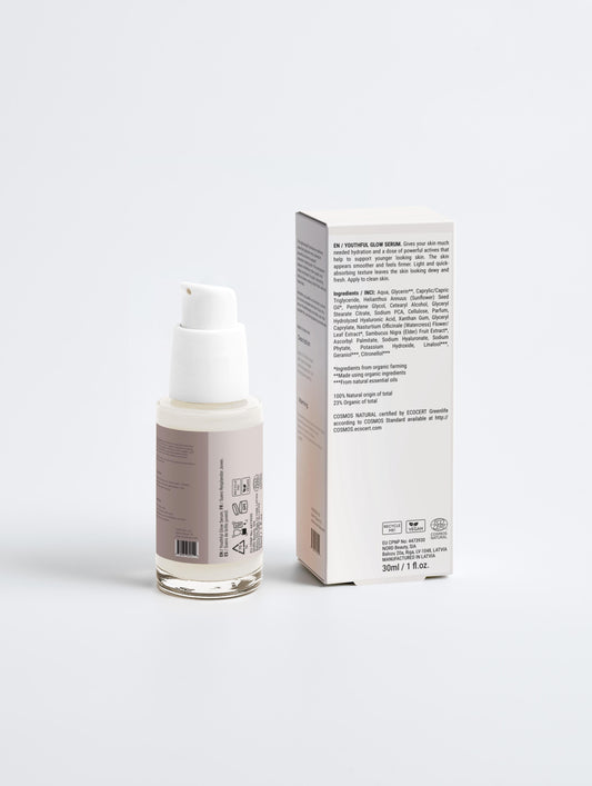 VIVENZA CO Youthful Glow Serum β Hydrating & Smoothing Facial Serum | Lightweight, Quick-Absorbing Formula | 30 ml / 1.01 fl oz