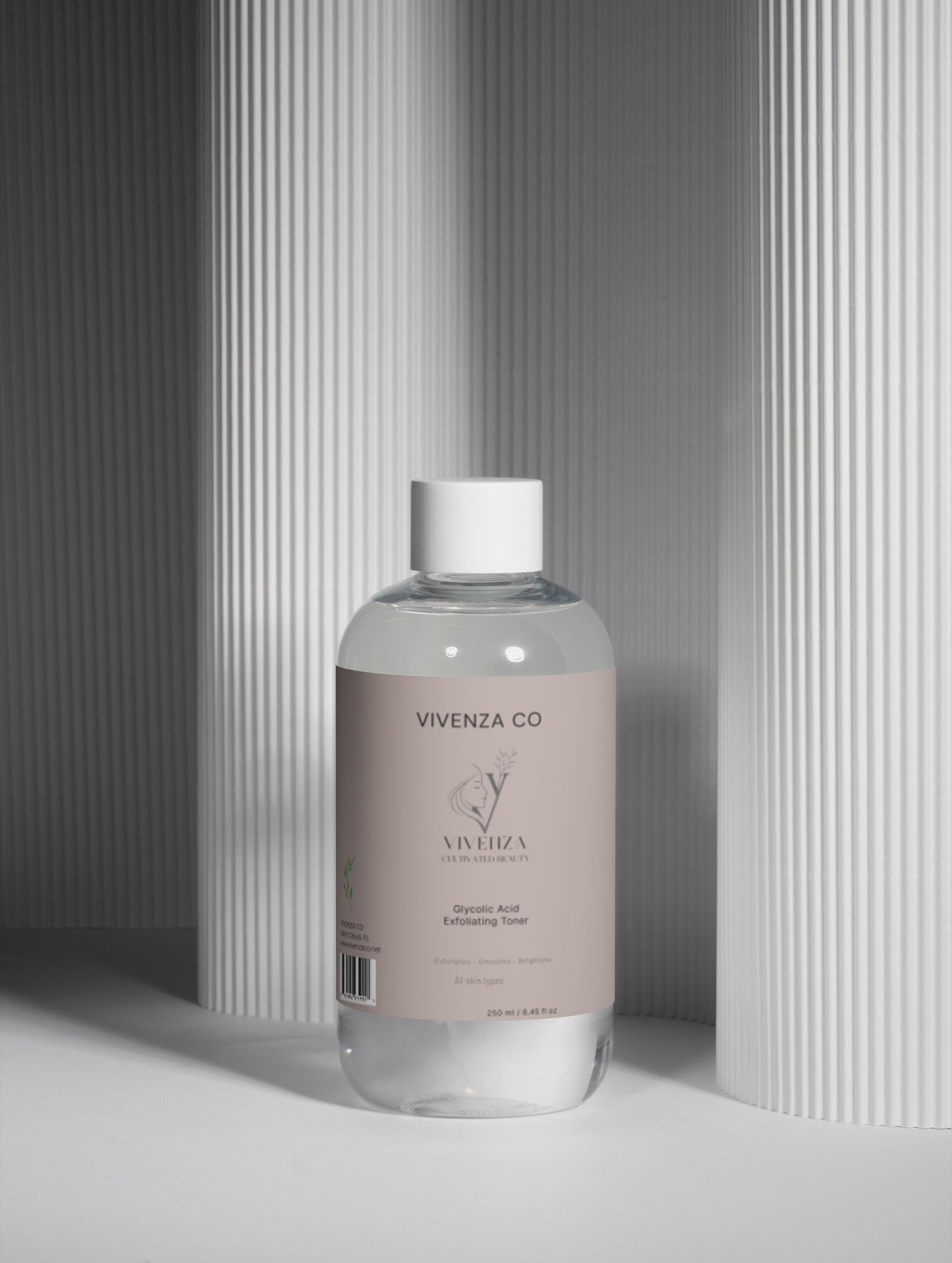 VIVENZA CO Glycolic Acid Toner – Lightweight Liquid Exfoliating Toner for Smoother-Looking Skin