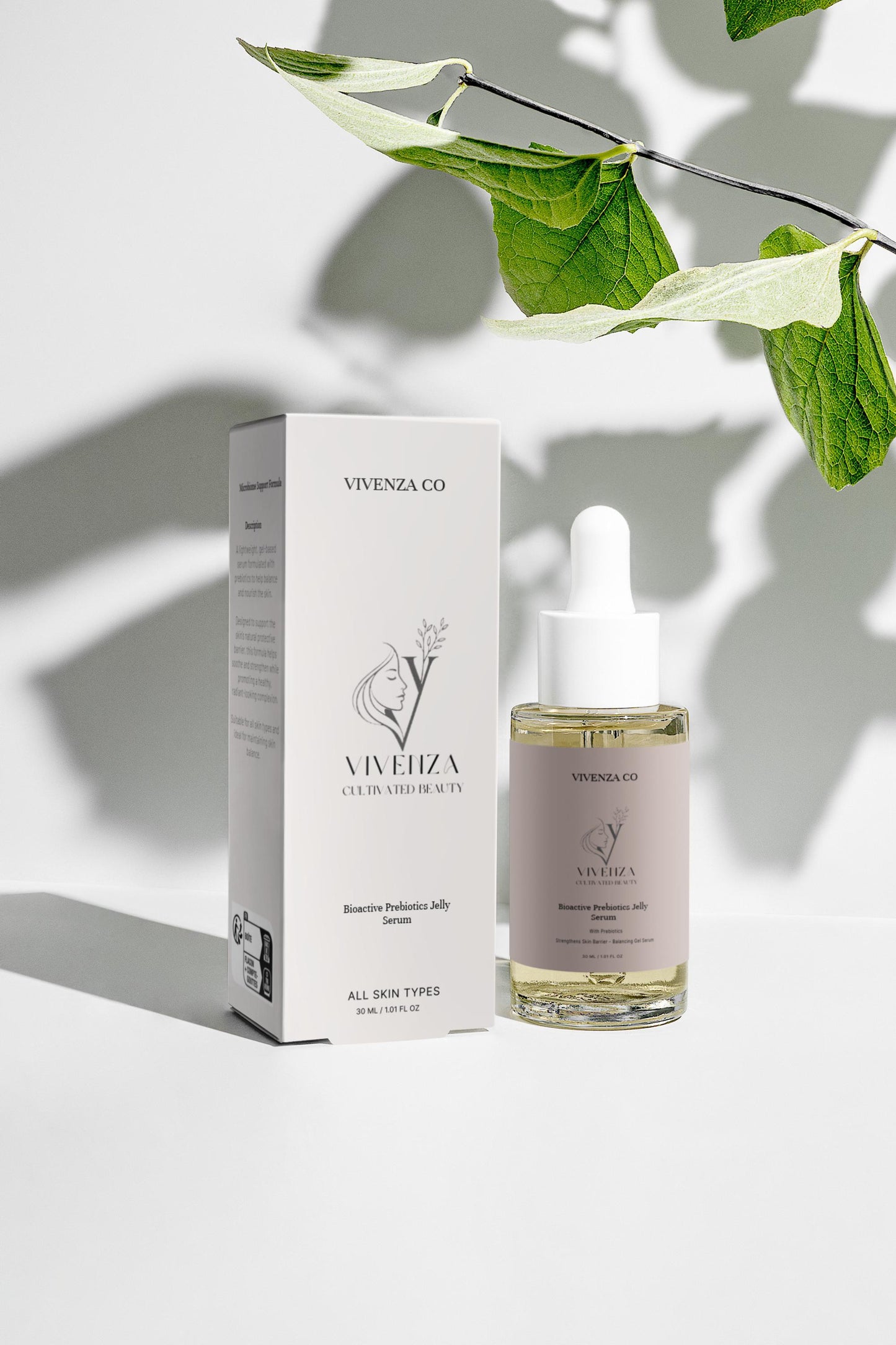 VIVENZA CO Bioactive Prebiotic Jelly Serum – Lightweight Gel Facial Serum | 30 ml