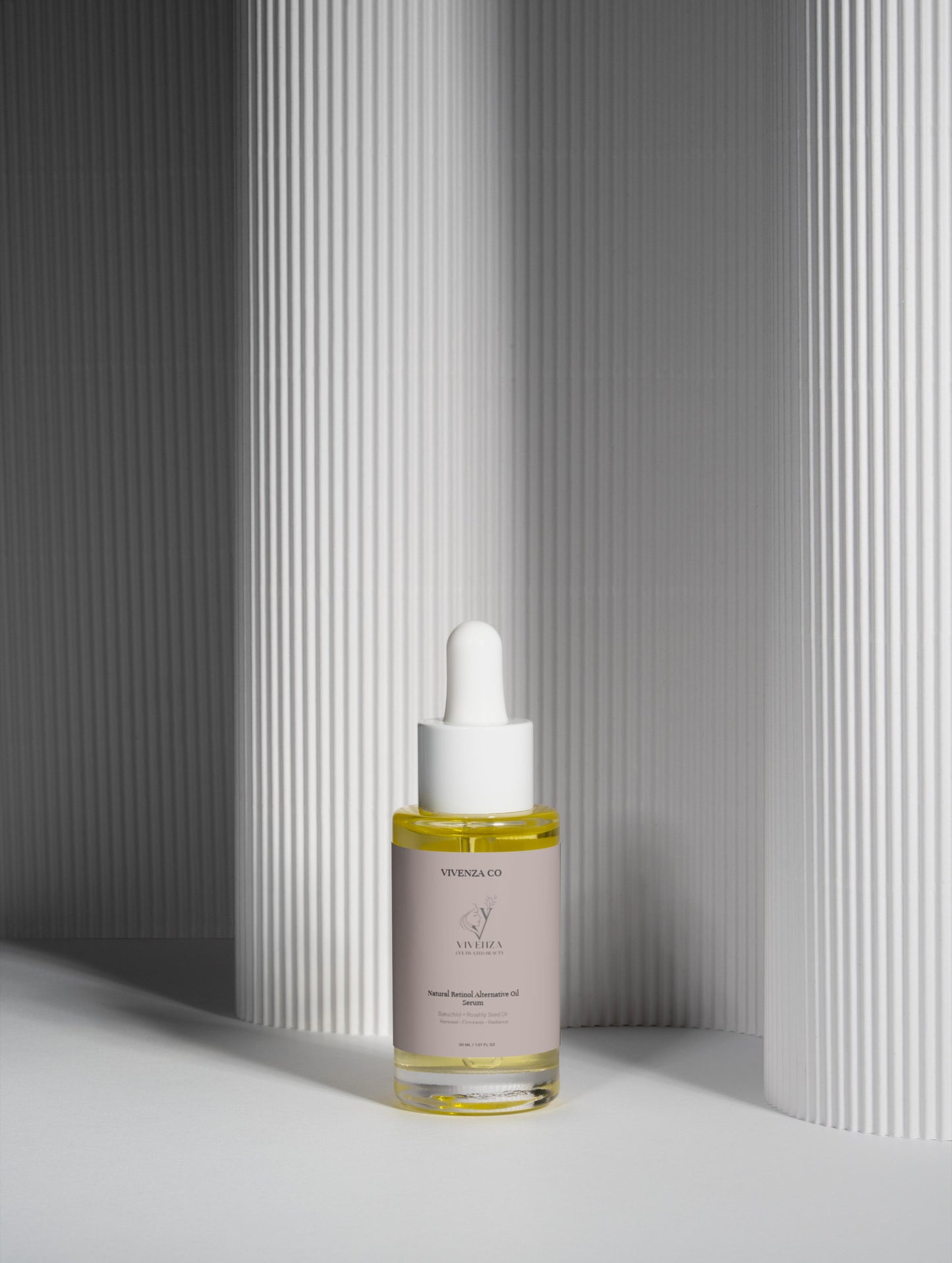 VIVENZA CO Natural Retinol Alternative Oil Serum with Bakuchiol – Nourishing Facial Oil for Smoother-Looking Skin