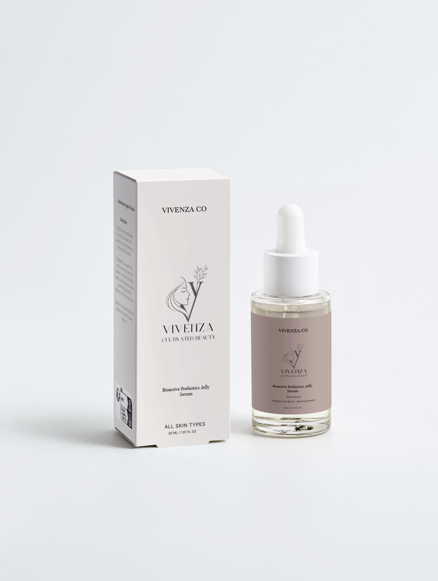 VIVENZA CO Bioactive Prebiotic Jelly Serum – Lightweight Gel Facial Serum | 30 ml