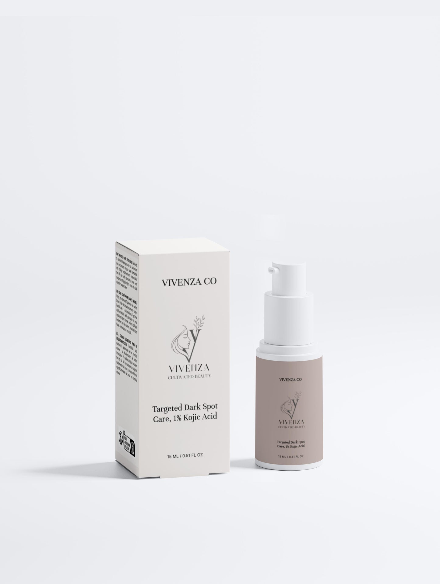 VIVENZA CO Kojic Acid Serum 1% – Brightening Serum for More Even-Looking Skin Tone